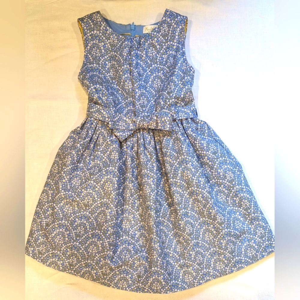 Mini Boden Cotton/Linen Lined Dress Size 6-7years